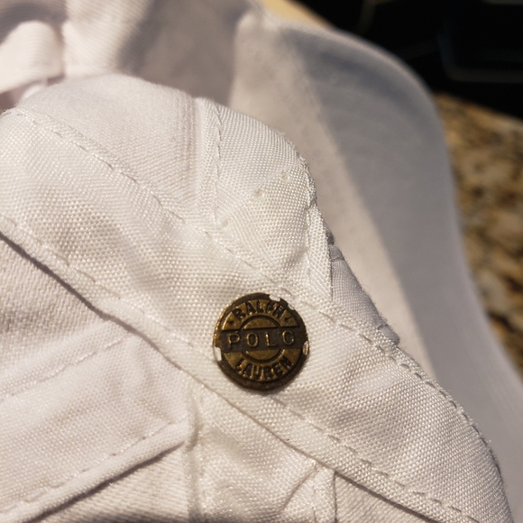 POLO RALPH LAUREN LIMITED VARSITY POLO BEAR 🐻 LOGO WHITE CAP HAT OSFA $49 NWT - Picture 6 of 9